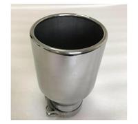 Tuyau Silencieux universel à bord plat en acier inoxydable, simple, pour modification de voiture, tuyau d'échappement 2022 2023 h7 Embout d'échappement(76MM IN-89 OUT)