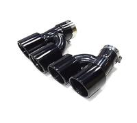 Tuyau Sortie Pot D'échappement Embout D'échappement Voiture Système D'échappement Quatre Embouts Pour BMW Pour Série 5 Pour G30 Pour G31 Pour 525i Pour 530i Pour 528i 2018+(Black)
