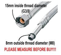 Tuyau souple pour robinet d'eau - M8 x G3/8 - 100cm