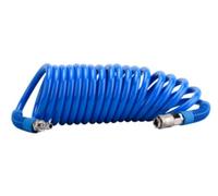 Tuyau spiral pro PU diamètre 8 x 12 mm longueur 6 m avec raccords rapides ISO LACME 322805