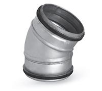 Tuyau spiralé coudé 15° 30° 45° 90° Joint à lèvre en caoutchouc 80 à 200 30° Ø 125 mm
