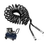 Tuyau spiralé - Tuyau de compresseur d'air spiralé de 0,3 cm | Kit de tube à air, raccord de rechange, raccords de réparation industrielle, kit de tuyau de 3,8 m pour adultes,