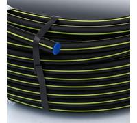 Tuyau SR-HD PE 100 N-F bande jaune GAZ 10bar-Ø20x3,0-100,00ml