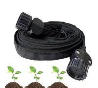 Tuyau Suintant | Tuyau D'Arrosage Extensible - Plat D'irrigation Goutte à Goutte Anti-Fuites Résistant Aux Nœuds Extensible Double Couche 15 Mètres Pour Jardin Serre Extérieures