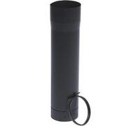 Tuyau téléscopique 50cm avec bague émail noir, D.125 T.E.N tôlerie référence 348544. G