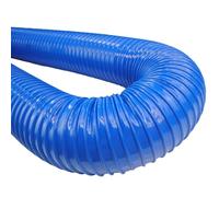 Tuyau télescopique en caoutchouc PVC bleu, tuyau anti-poussière, tube de ventilation ondulé souple, tube à vide industriel (500 cm)(110mm)