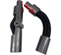 Tuyau télescopique pour aspirateur, 1 lot de tuyau extensible avec adaptateur coudé, portée flexible pour nettoyer sous les meubles, usage domestique