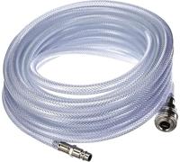 Einhell Tuyau d'air comprimé haute pression 10 m Ø6 mm 15 bar filetage femelle R 1/4'' PVC tressé