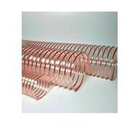 Tuyau transparent en polyuréthane, Fil d'acier industriel de tuyau vide conduit polyuréthane d'unité centrale renforcé 100cm 25-600mm(190mm/0.93mm)