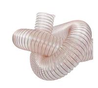 Tuyau transparent en polyuréthane, Tailles multiples résistantes flexibles de collecteur poussière conduit polyuréthane d'unité centrale claire(L 2m(6.5 Ft),Dia 90MM (3.5 Inch))