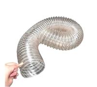 Tuyau transparent en polyuréthane, Tuyau de conduit en polyuréthane PU for la collecte poussière du travail bois, flexible rétractable, plusieurs tailles(Dia-5.9 Inch(150mm))