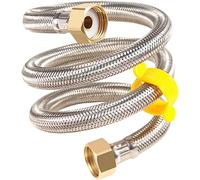Tuyau tressé en acier inoxydable, tuyaux tressés en acier inoxydable 304 avec écrou en laiton pour salle de bain, lavabo, chauffe-eau et robinet de base, longueur 9 m (taille : longueur 7 m)