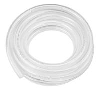Tuyau tressé transparent en PVC de 12 mm x 18 mm, 3 m, tuyau renforcé robuste pour une utilisation à haute pression, tuyau flexible pour eau, gaz, huile, qualité alimentaire