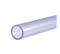 Tuyau Tube Polychlorure vinyle PVC SOURCING MAP 20mm Dia. intérieur 25mm Dia extérieur 20cm Longueur Rigide Rond Transparent 1Pcs