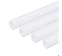 Tuyau tube SOURCING MAP 4Pcs 17mm ID 25mm OD 1m Long Mousse Éponge Blanc pour Tuyau Isolation Enveloppe Chaleur Préservation