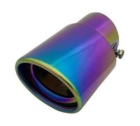 Tuyau Voiture D'échappement Embout Silencieux D'échappement Rond Chromé Arrière Voiture Queue Ronde Modifiée(A153 Full Colorful)