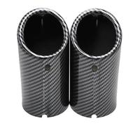 Tuyau Voiture D'échappement Pour BMW E30 E36 E46 E90 E91 E92 E93 F30 320i 325i 328i M Puissance Tuyau D'échappement Voiture Pointe Silencieux Turbo Son Sifflet Auto Queue Gorge(2pcs Carbon Fiber)