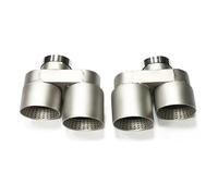 Tuyau Voiture D'échappement Pour BMW Pour G20 Pour G21 Pour 330i 2020 Embout Silencieux Buse D'échappement Tuyau 2.5 '' Pouces Embouts(Argent)