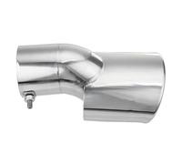 Tuyau Voiture D'échappement Pour Civic 10e Génération 4dr Berline 2016 2017 Embout Silencieux D'échappement Arrière Tuyau D'extrémité 1 Pièces Voiture Gorge Queue(Argent)