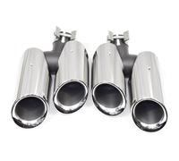 Tuyau Voiture D'échappement Pour Macan Pour GTS 2014 2015 2016 2017 2018 Embout Silencieux Système D'échappement Buse Automatique Tuyau D'extrémité Voiture(GTS silver B)