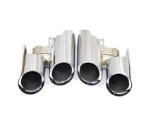 Tuyau Voiture D'échappement Pour Panamera 2014 2015 2016 Embouts Silencieux Tuyau D'échappement Système Buse Embout D'extrémité Voiture(Silver B)