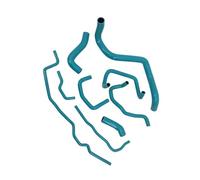 Tuyauterie réfrigérant Compatible Avec TT S3 BAM AMK 1.8T Kit D'accessoires 9 Pièces Pour Intercooler Moteur Silicone Tuyau Radiateur Réservoir D'eau Durite Liquide Refroidissement.(Green)