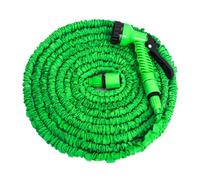 Tuyaux d'arrosage extensible rétractable 30m avec Pistolet 7 fonctions Vert