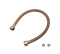 Tuyaux De Douche Tuyaux En Acier Inoxydable Tuyau De Plomberie Doré Connecteur De Valve D'angle 1/2 Tuyau De Plomberie En Acier Inoxydable Doré For 50 Cm (Color : 1l2, Size : 30cm)