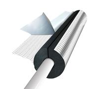 Tuyaux de Mousse Flexible, Tuyau D'isolation Ignifuge, ID 6-110 mm, Antigel Semi-fendue Papier D'aluminium Isolant Tube pour Les Conduites D'eau Chaude Et Froide(ID43.0mmxT10mm)