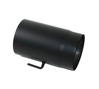 Tuyaux de poêle noir - Tous les diamètres et formes - Diamètres 120, 130, 150, 160, 180, 200 mm (diamètre 130 mm, droit 25 cm avec papillon)