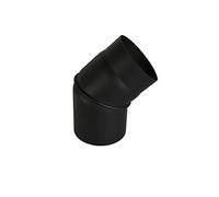 Tuyaux de poêle noir - Tous les diamètres et formes - Diamètres 120, 130, 150, 160, 180, 200 mm (diamètre 130 mm, coude réglable 0 ° - 45 °)