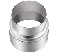 Tuyaux de Poêle Réduction Conduit Raccordement Connecteur de Conduit de Cheminée En Acier Inoxydable ø 100 mm à ø 80 mm (ø100 mm à ø80 mm)