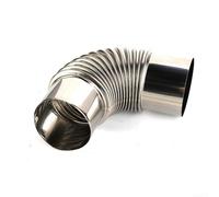 Tuyaux de rallonge de cheminée, tuyau de cheminée, pièce coudée à 90° en acier inoxydable, coude pour tuyau d'échappement, filetage de cheminée, pièce coudée pour tuyau de poêle, pièce de coude