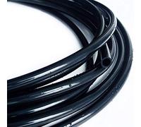 Tuyaux d'eau transparents, Tuyau d'eau Flexible de tuyau de résistance de haute et basse température de 1 mètre 8x10mm(Black)