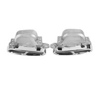 Tuyaux d'échappement 1 Paire D'embouts D'échappement Quadruples Pour Mercedes Pour AMG A45 W176 CLA45 C117 2013-2018 Tuyau Silencieux D'échappement Gorge Queue Embout D'échappement Voiture(Argent)