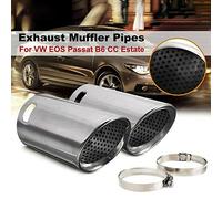 Tuyaux d'échappement de voiture Riloer embout de silencieux arrière embout arrière pour VW EOS Passat B6 CC Estate