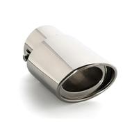 Tuyaux D'échappement Embout De Silencieux D'échappement De Voiture 76 Cm Tube Rond En Acier Inoxydable Chromé(1 straight)