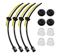 Tuyaux D'essence Avec Filtre, Universel Filtre à Essence kit,Tuyau de Carburant Pour Débroussailleuse, Durites D'essence de Tondeuses Avec Poire d Amorçage, Pour le Jardinage et L'agriculture