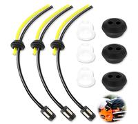Tuyaux D'essence Avec Filtre,Universel Filtre à Essence kit,Tuyau de Carburant Pour Débroussailleuse,Durites D'essence de Tondeuses Avec Poire d Amorçage,Pour le Jardinage et L'agriculture,3 Ensembles