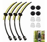 Tuyaux D'essence Avec Filtre,Universel Filtre à Essence Kit,Tuyau de Carburant Pour Débroussailleuse,Durites D'essence de Tondeuses Avec Poire d Amorçage,Pour le Jardinage et L'agriculture,4 Ensembles