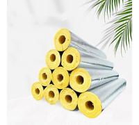 Tuyaux D'isolation Étanche, Auto-adhésif feuille d'aluminium verre laine de roche Tuyau pour Fitness Outils Poignée Support, Protection Solaire isolant Tube(ID27mmxT50mm)