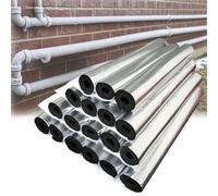 Tuyaux d'isolation Pré-Fendu Aluminium, Isolant de Tuyau Mousse