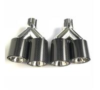 Tuyaux échappement auto 1 Paire D'embouts De Silencieux D'échappement Quadruples Double Embout De Tuyau D'échappement Série Pour BMW(ID 76MM-OD 105MM)