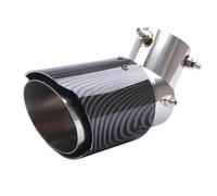 Tuyaux Échappement Auto Embout D'échappement À Angle Réglable - Acier Inoxydable Avec Coque En ABS Et Fibre Carbone 63 Mm ID / 89 Mm OD Pour Voiture SUV Camion Boulonné YIJIAVSX