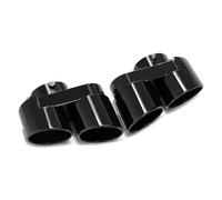 Tuyaux échappement auto Embout D'échappement Quadruple Compatible Avec Les Modèles Pour BMW G05 X5 G06 X6 G07 X7 2019 Suivants Système Silencieux Sans Soudure(Black)