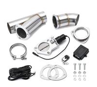 Tuyaux échappement auto Soupape De Décharge/interrupteur D'échappement Électrique En Acier Inoxydable 2,0",25",5" 3, Avec Télécommande PQY5295(3.0 inch)