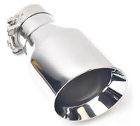 Tuyaux Echappement Voiture Embout D'échappement Universel En Acier Inoxydable 304 Pour Voiture, Système De Bord Biseauté, Silencieux, Brillant(ID 60 OD 89 MM)