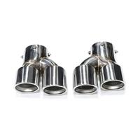 Tuyaux Echappement Voiture Embout Silencieux D'échappement Haute Performance Pour BMW G20, G21, M340i, M240i, G42, M440i, Système D'échappement Quadruple En Fibre Carbone(Argent)