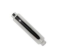 Tuyaux Echappement Voiture Systèmes D'échappement De Voiture Silencieux Tuyau Central Taille OD 51MM 57MM 63MM 70MM 76MM Universel Argent Acier Inoxydable(Ength 400mm 57MM)