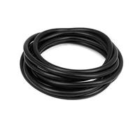 Tuyaux en caoutchouc Latex couleur IDxOD 1.6~10mm, bande élastique à haute résilience Pour La Maison, L'hôpital, Le Laboratoire(Black,5 METERS_ID 4MM X OD 6MM)